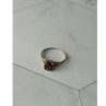 925 Sterling Silver Garnet Ring Size 7