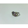 925 Sterling Silver Amethyst, Morganite, Peridot & CZ 