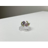 925 Sterling Silver Amethyst, Morganite, Peridot & CZ 