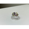 925 Sterling Silver Amethyst, Morganite, Peridot & CZ 