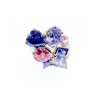 925 Sterling Silver Multicolor CZ Ring Size 6