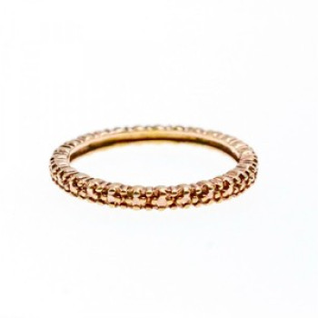925 Sterling Silver Gold Plated Band Ring Size 10