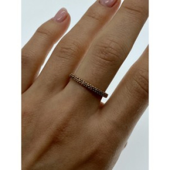 925 Sterling Silver Gold Plated Band Ring Size 10