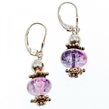 925 Sterling Silver Amethyst Earrings