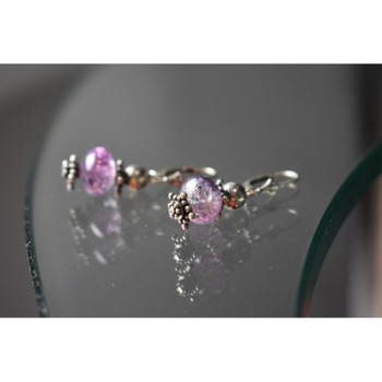 925 Sterling Silver Amethyst Earrings