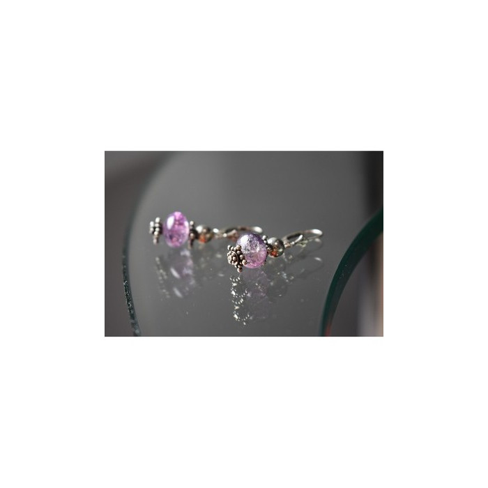 925 Sterling Silver Amethyst Earrings