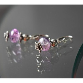 925 Sterling Silver Amethyst Earrings