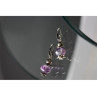925 Sterling Silver Amethyst Earrings