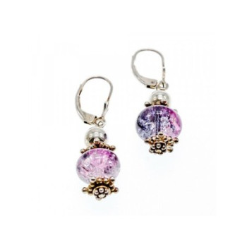 925 Sterling Silver Amethyst Earrings