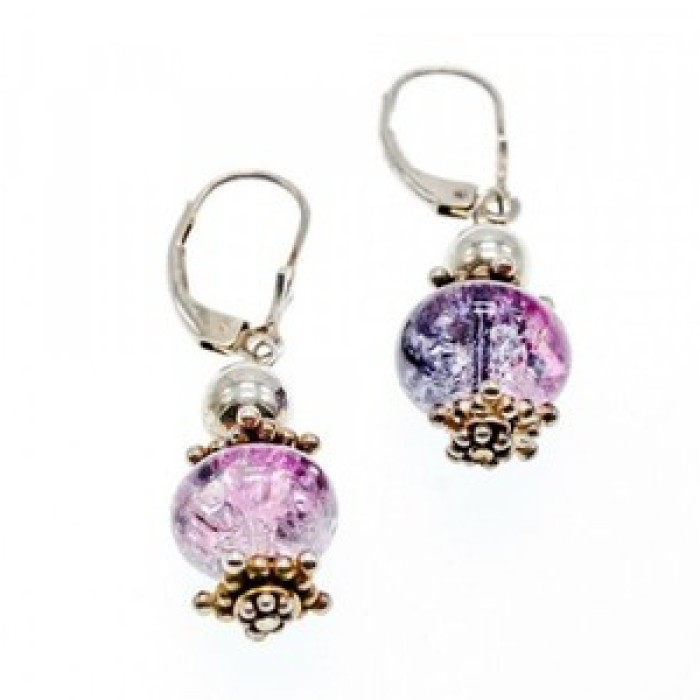 925 Sterling Silver Amethyst Earrings