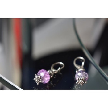 925 Sterling Silver Amethyst Earrings