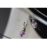 925 Sterling Silver Amethyst Earrings