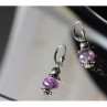 925 Sterling Silver Amethyst Earrings