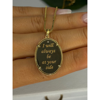 925 Sterling Silver Gold Plated Angel Cz Necklace Length 19.5 inch