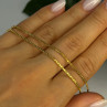 925 Sterling Silver Gold Plated Angel Cz Necklace Length 19.5 Inch