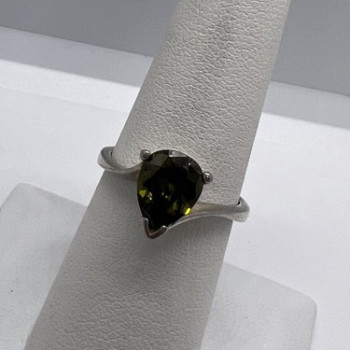 925 Sterling Silver CZ Ring Size 6.5