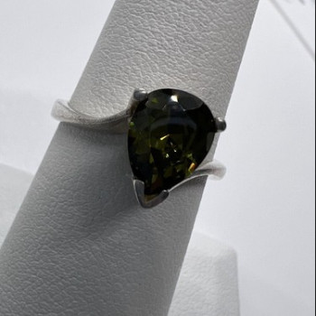 925 Sterling Silver CZ Ring Size 6.5