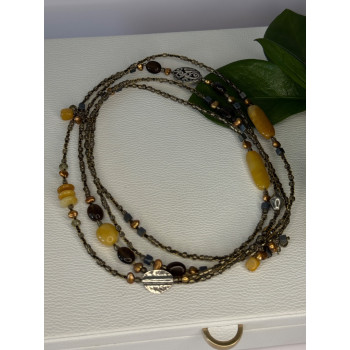 Silpada 925 Sterling Silver Serpentine Boho Necklace Length 60 inch