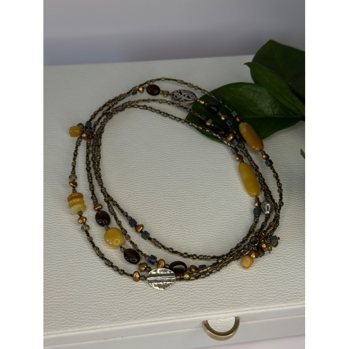 Silpada 925 Sterling Silver Serpentine Boho Necklace Length 60 inch