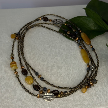 Silpada 925 Sterling Silver Serpentine Boho Necklace Length 60 Inch