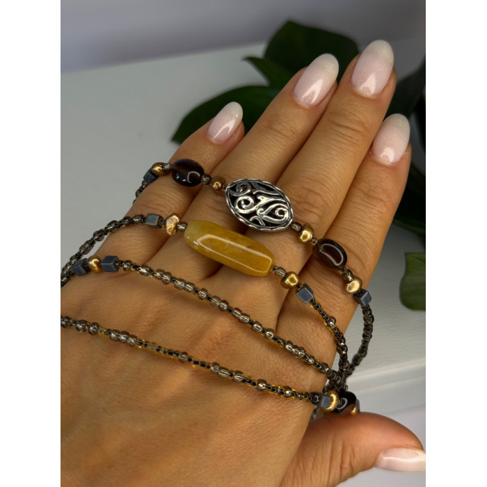 Silpada 925 Sterling Silver Serpentine Boho Necklace Length 60 inch