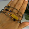 Silpada 925 Sterling Silver Serpentine Boho Necklace Length 60 Inch