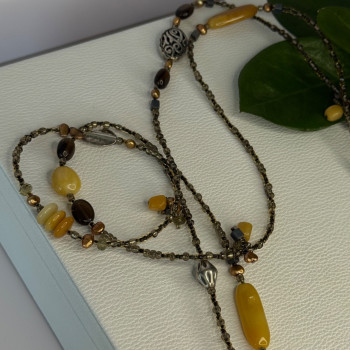 Silpada 925 Sterling Silver Serpentine Boho Necklace Length 60 Inch