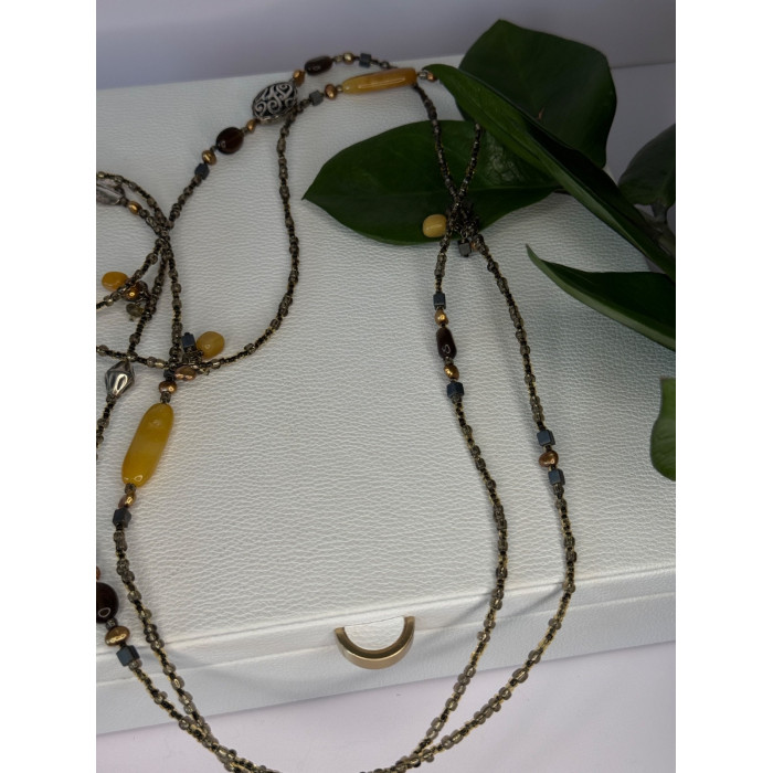 Silpada 925 Sterling Silver Serpentine Boho Necklace Length 60 inch