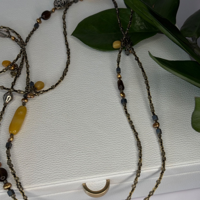 Silpada 925 Sterling Silver Serpentine Boho Necklace Length 60 Inch