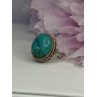 Vintage 925 Sterling Silver Turquoise Ring Size-Able