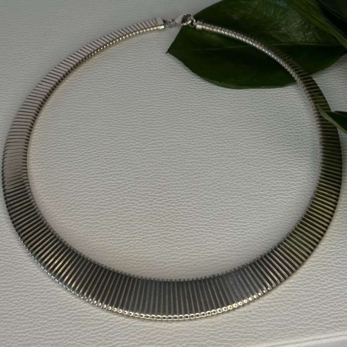 Elegant Design 925 Sterling Silver Necklace Length 17 Inch