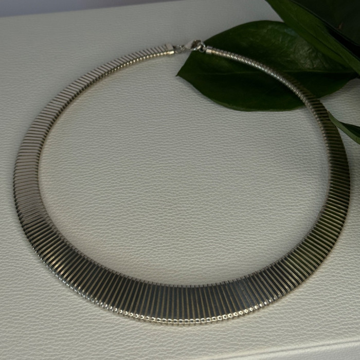 Elegant Design 925 Sterling Silver Necklace Length 17 Inch