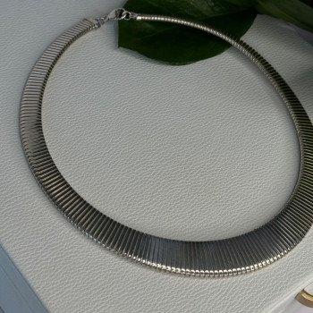 Elegant Design 925 Sterling Silver Necklace Length 17 Inch