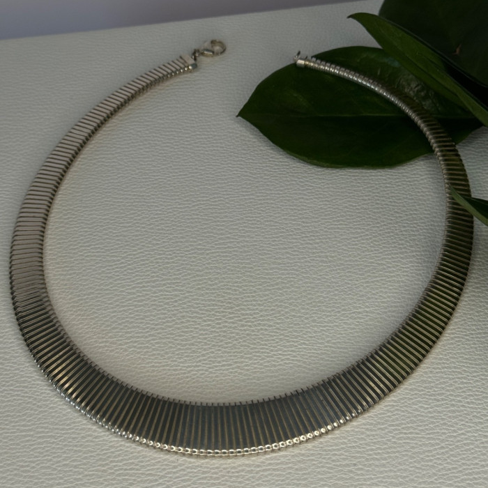 Elegant Design 925 Sterling Silver Necklace Length 17 Inch