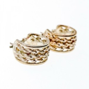 925 Sterling Silver Openwork Earrings