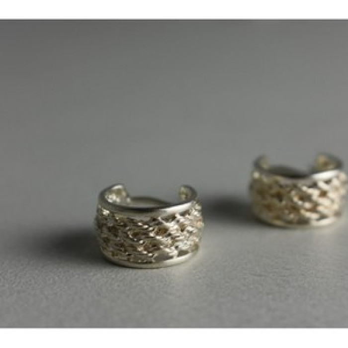 925 Sterling Silver Openwork Earrings