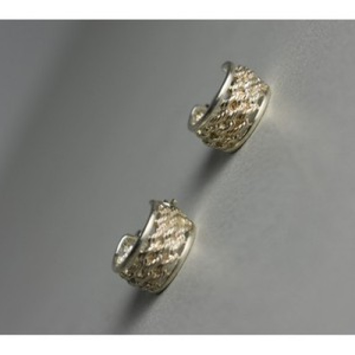 925 Sterling Silver Openwork Earrings
