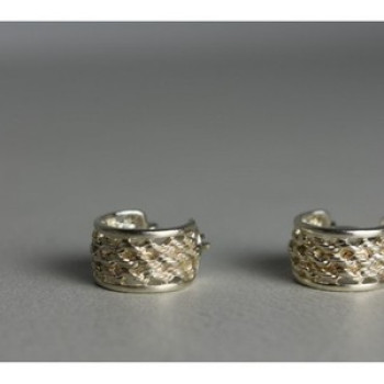 925 Sterling Silver Openwork Earrings