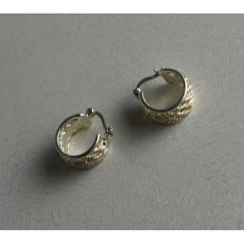 925 Sterling Silver Openwork Earrings