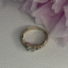 925 Sterling Silver Beryl & Marcasite Ring Size 7