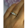 925 Sterling Silver Beryl & Marcasite Ring Size 7