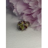925 Sterling Silver Garnet Amethyst Citrine Peridot Ring Size 9