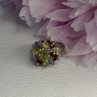 925 Sterling Silver Garnet Amethyst Citrine Peridot Ring Size 9
