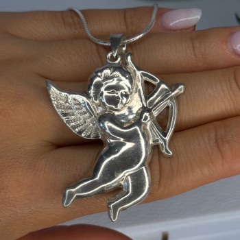925 Sterling Silver Bird Necklace Length 20 Inch