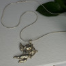 925 Sterling Silver Bird Necklace Length 20 Inch