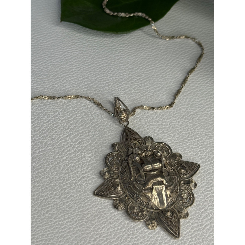 Vintage 925 Sterling Silver Necklace Length 18 inch