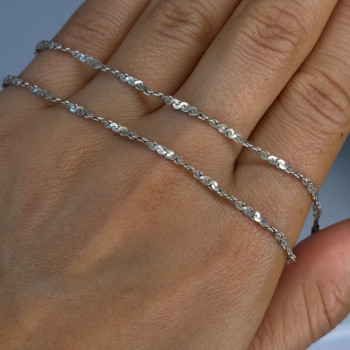 Vintage 925 Sterling Silver Necklace Length 18 Inch