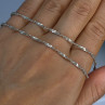 Vintage 925 Sterling Silver Necklace Length 18 Inch