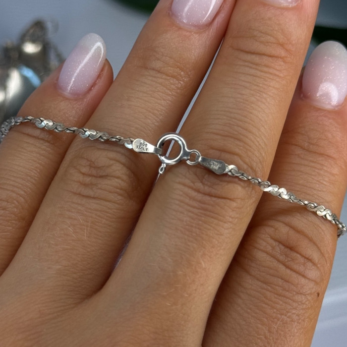 Vintage 925 Sterling Silver Necklace Length 18 Inch