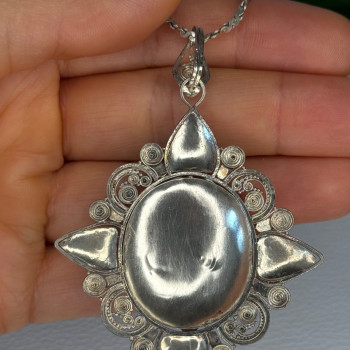 Vintage 925 Sterling Silver Necklace Length 18 Inch